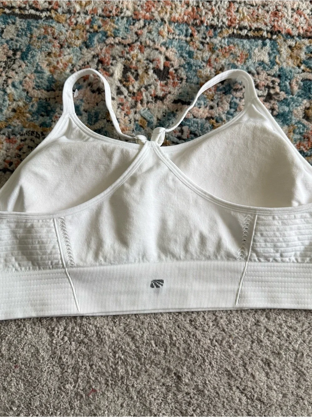 NWOT- Marika White Racerback Sports Bra